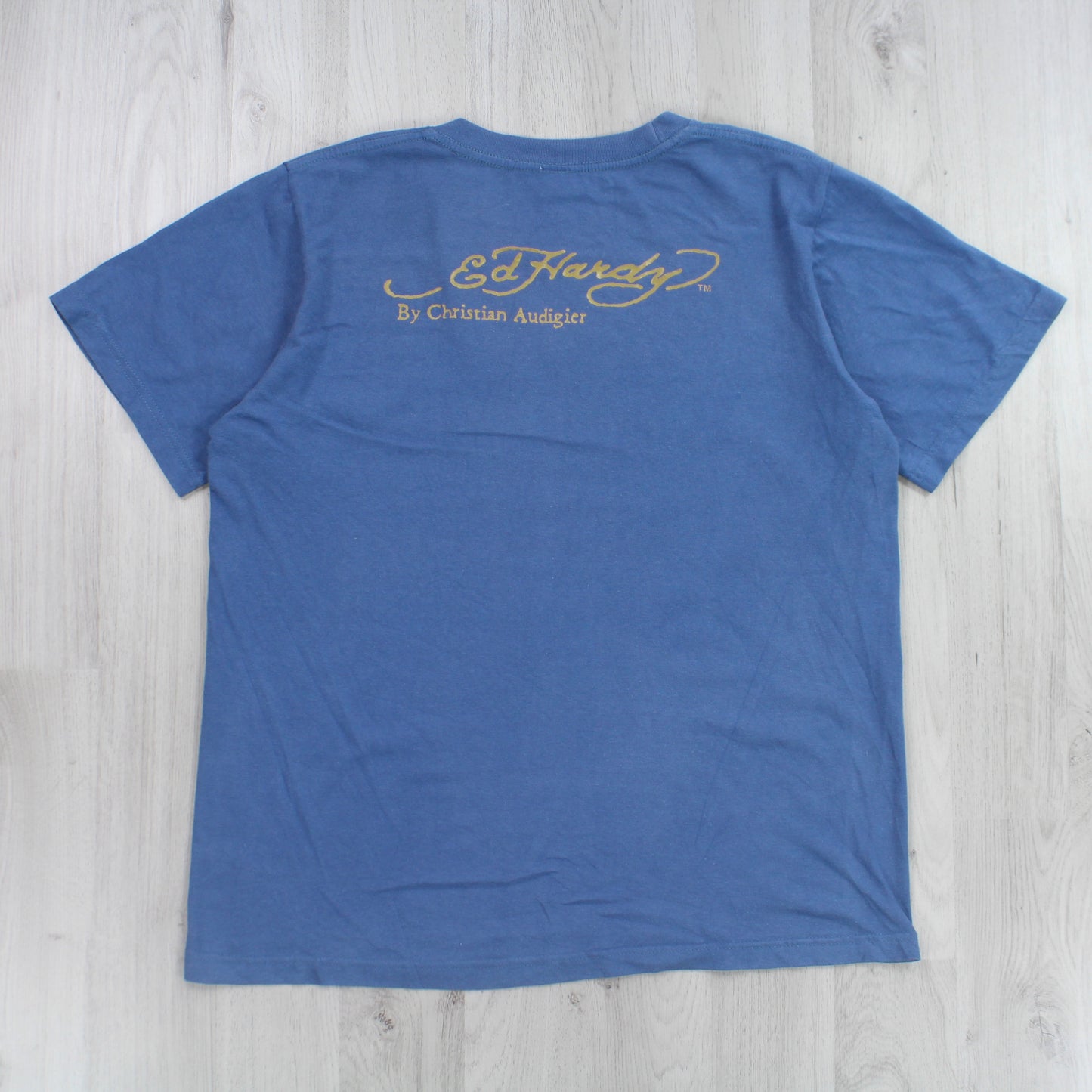 Vintage ED Hardy T-Shirt Blau - (S)