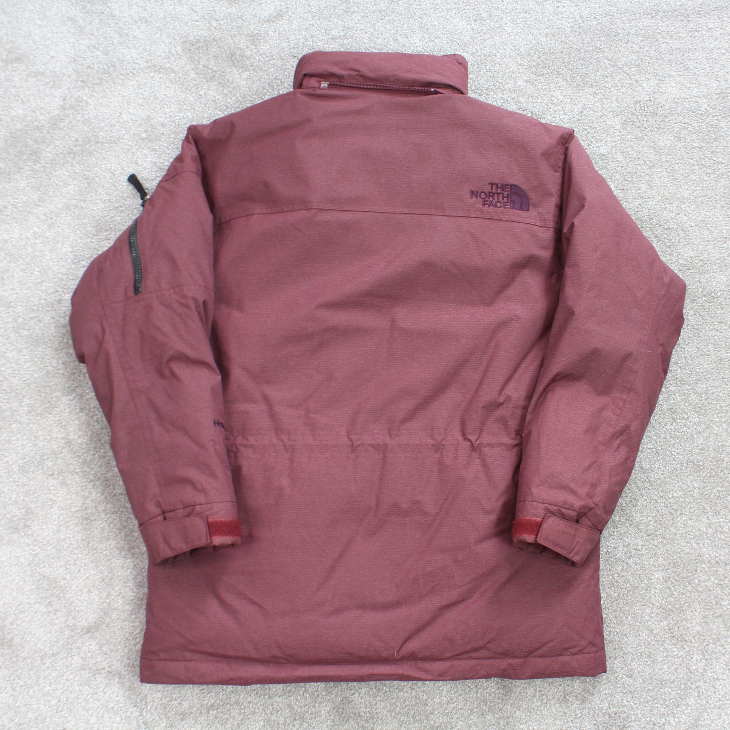 Vintage North Face Wattierte Jacke Burgunderrot - (S)