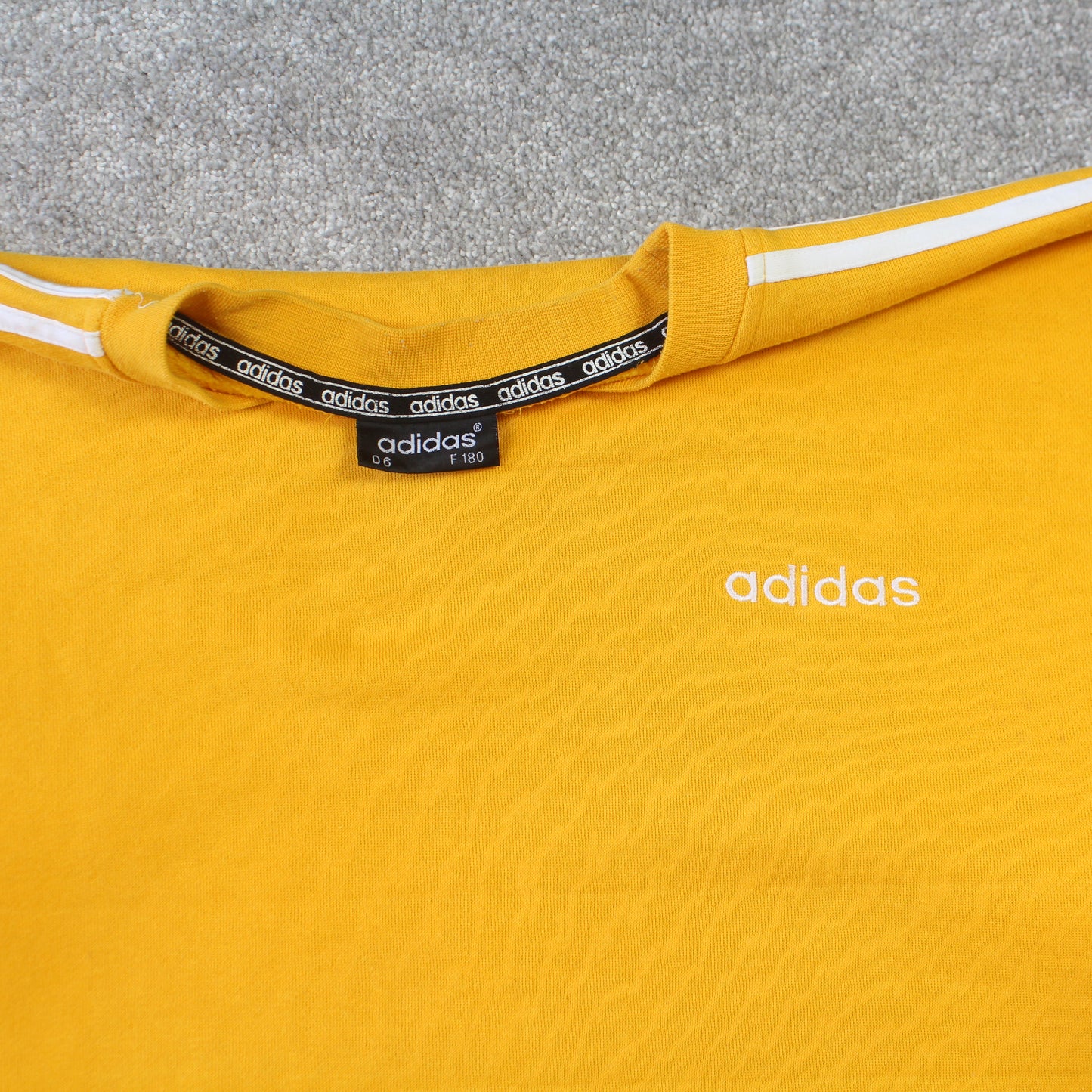 1990s Adidas Sweatshirt Orange - (L)