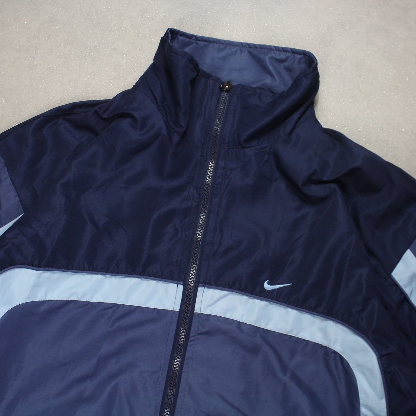 RARE 2000s Nike Track Jacket Navy - (XL)