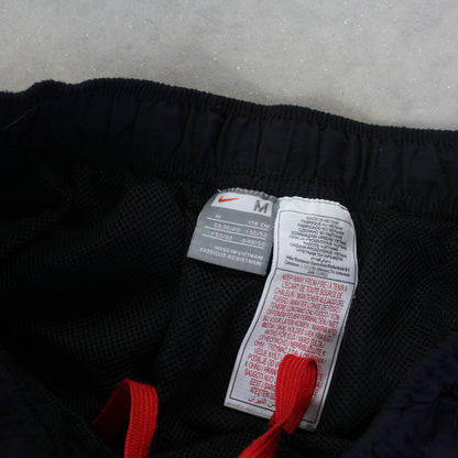 RARE 2000s Nike Short Leg Trackpants Black - (M)