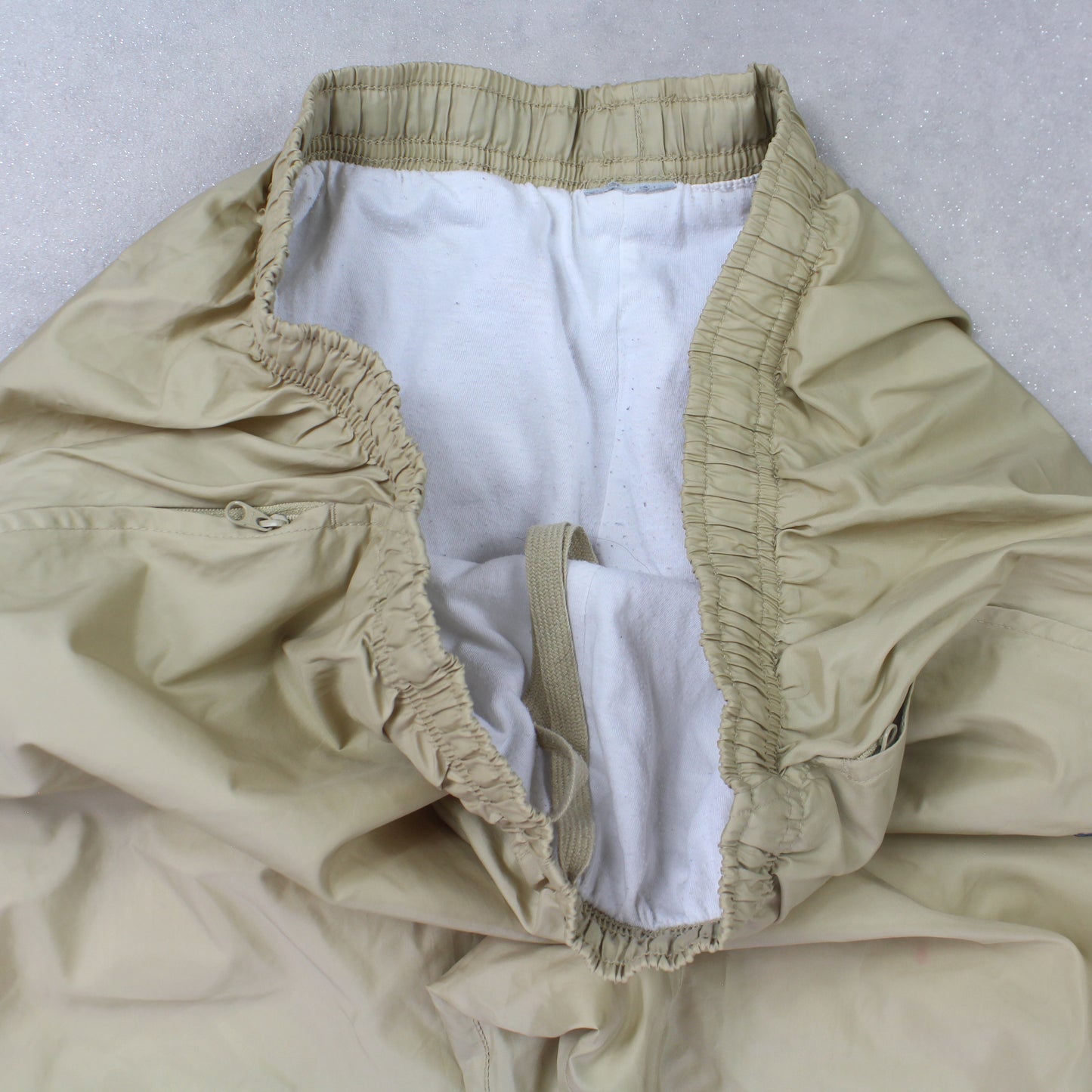 SUPER RARE 00s Nike Trackpants Cream - (M)