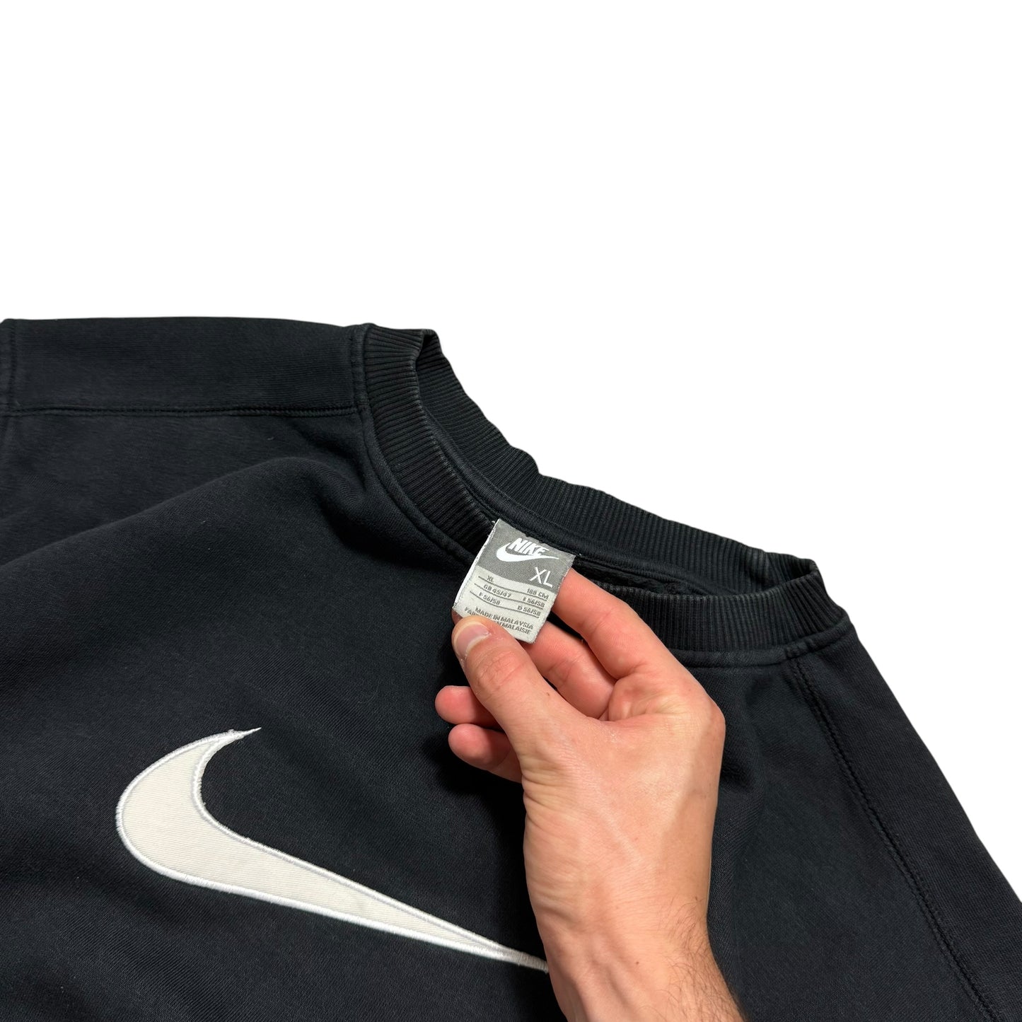RARE 2000s Nike Sweatshirt Black - (XL)