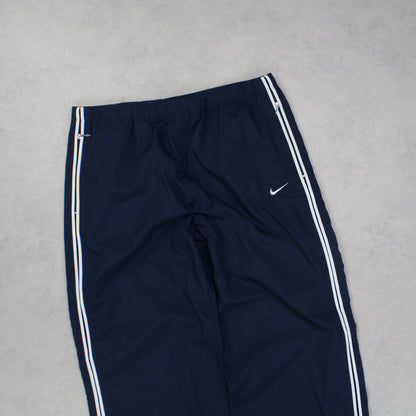 SUPER RARE 00s Nike Trackpants Navy - (S)