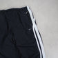 RARE 00s Nike Baggy Trackpants Black - (L)