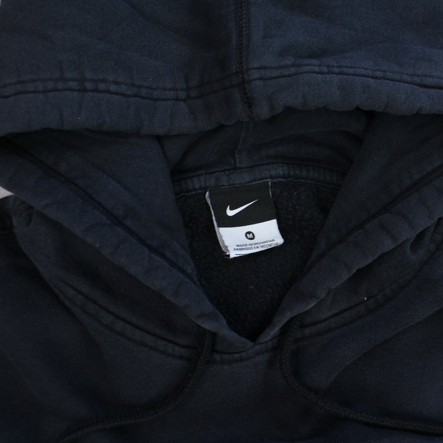 RARE Vintage 00s Nike Spell Out Hoodie Black - (S)