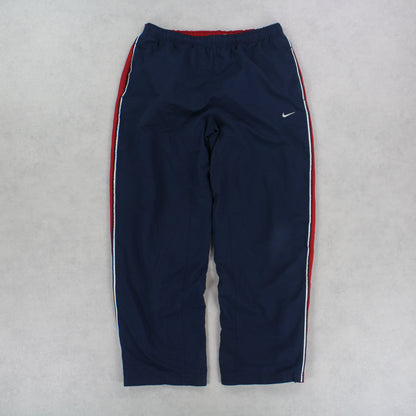 RARE 00s Baggy Nike Trackpants Navy - (L)