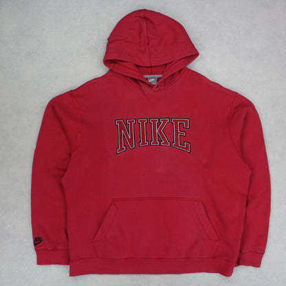 RARE 00s Nike Hoodie Red - (XL)