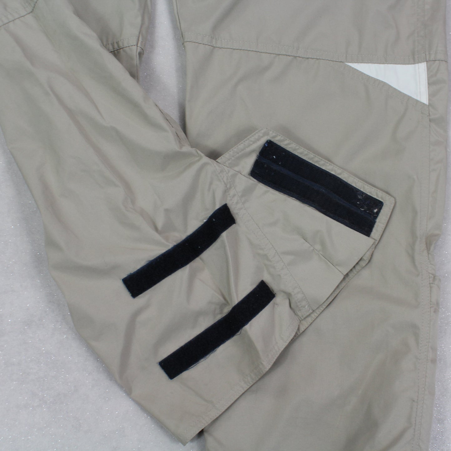 RARE 90s Baggy Nike Trackpants Beige - (L)