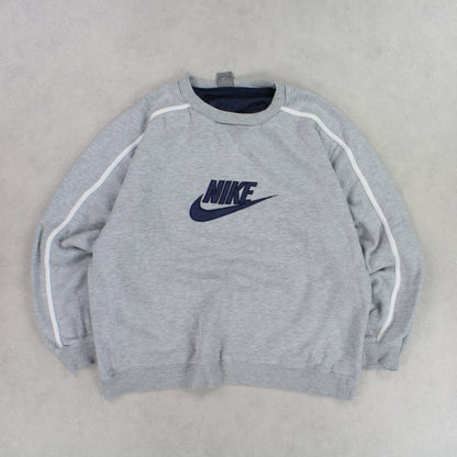 RARE 00s Nike Sweatshirt Grey - (L)