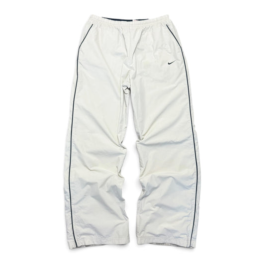RARE 2000s Nike Trackpants Cream - (S)