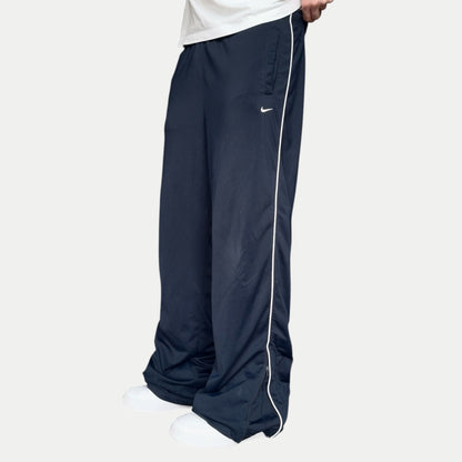 2000s Baggy Nike Trackpants Navy - (L)