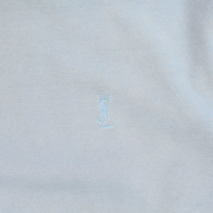 SUPER RARE Vintage YSL Velour Sweatshirt Blue - (L)