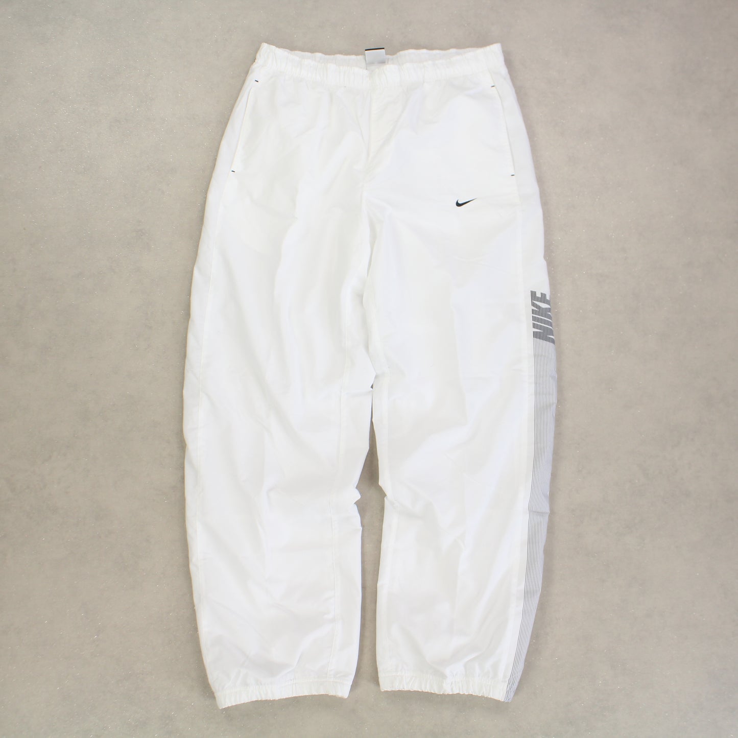 RARE 2000s Baggy Nike Trackpants White - (L)