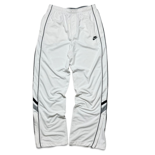RARE 2000s Nike Trackpants White - (L)