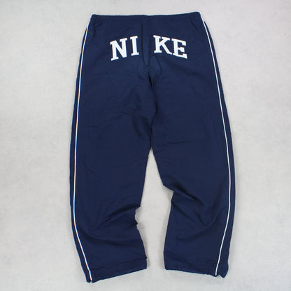 RARE 00s Nike Spellout Trackpants Navy - (L)