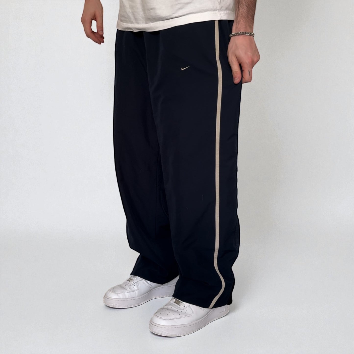 RARE 2000s Nike Trackpants Navy - (L)