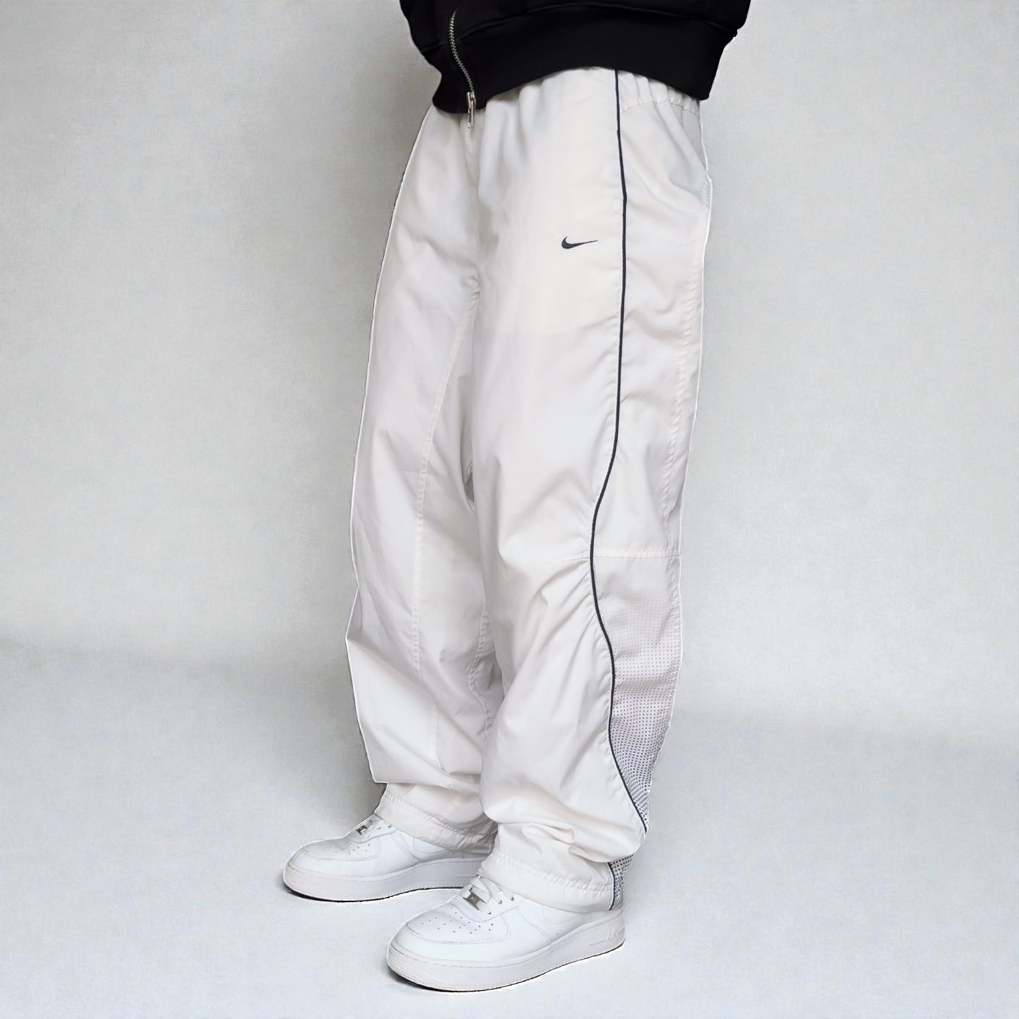 RARE 2000s Nike Air Max Trackpants White - (M)