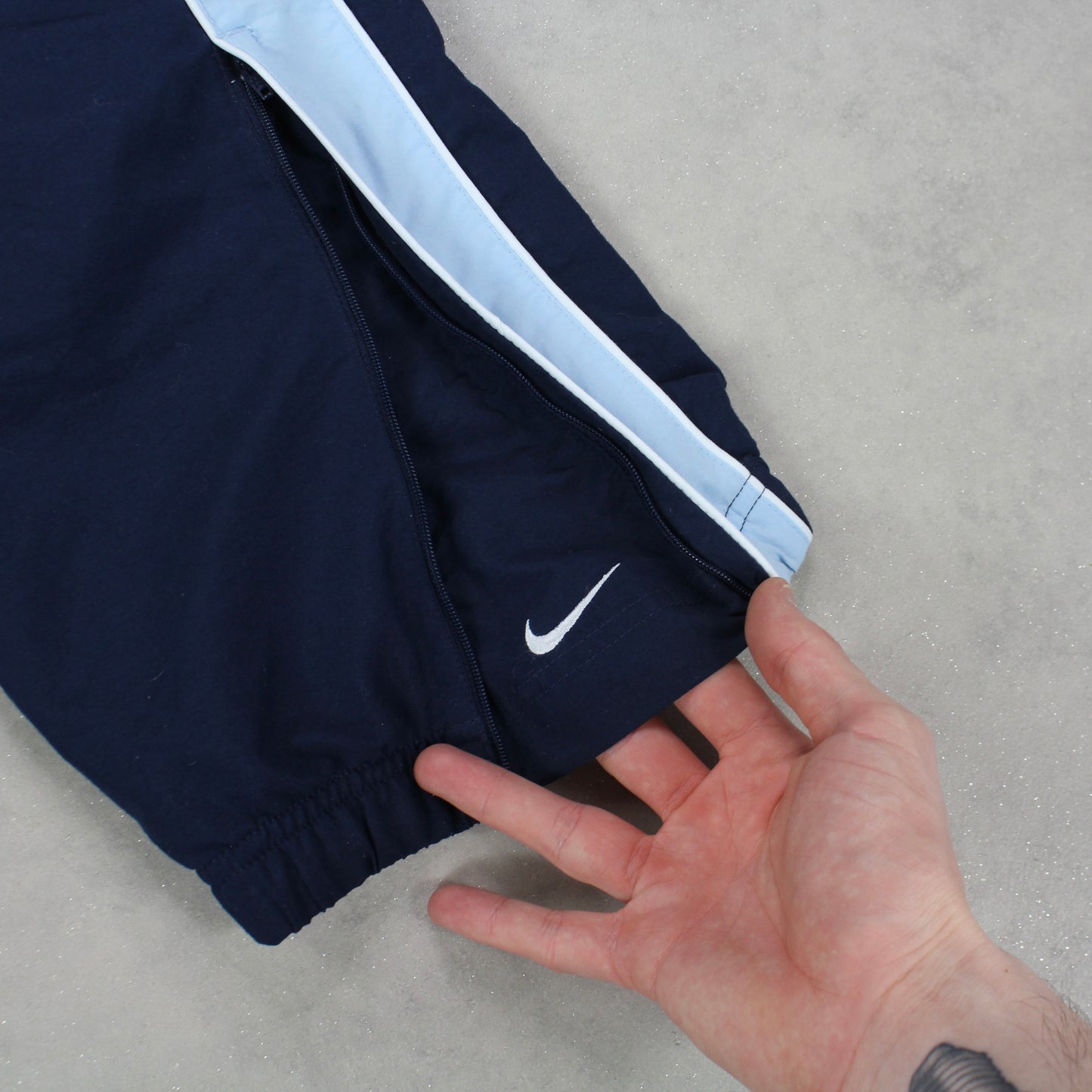 SUPER RARE 00s Nike Trackpants Navy - (S)