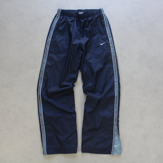 SUPER RARE 2000s Nike Trackpants Navy - (XS)