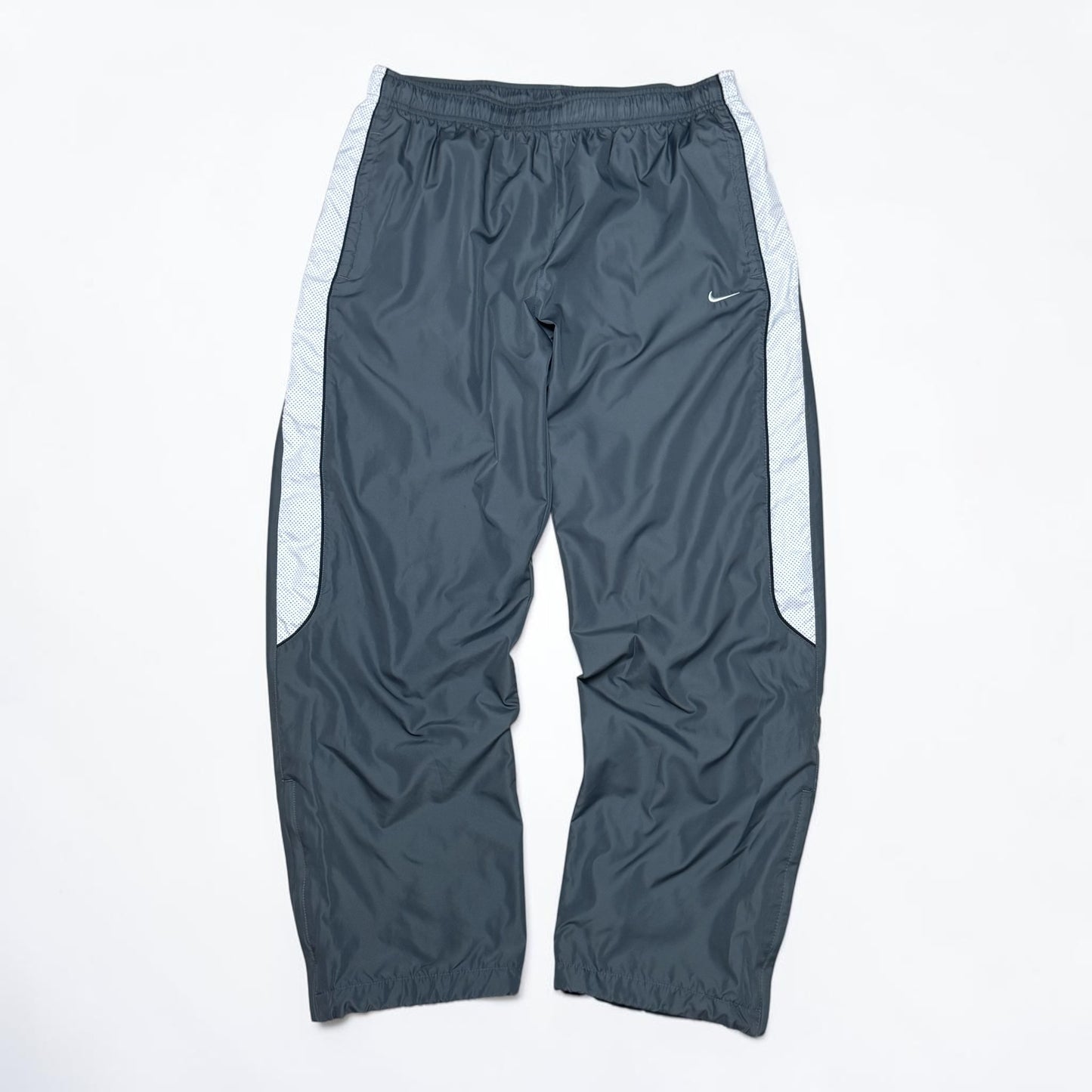 RARE 2000s Nike Trackpants Grey - (L)