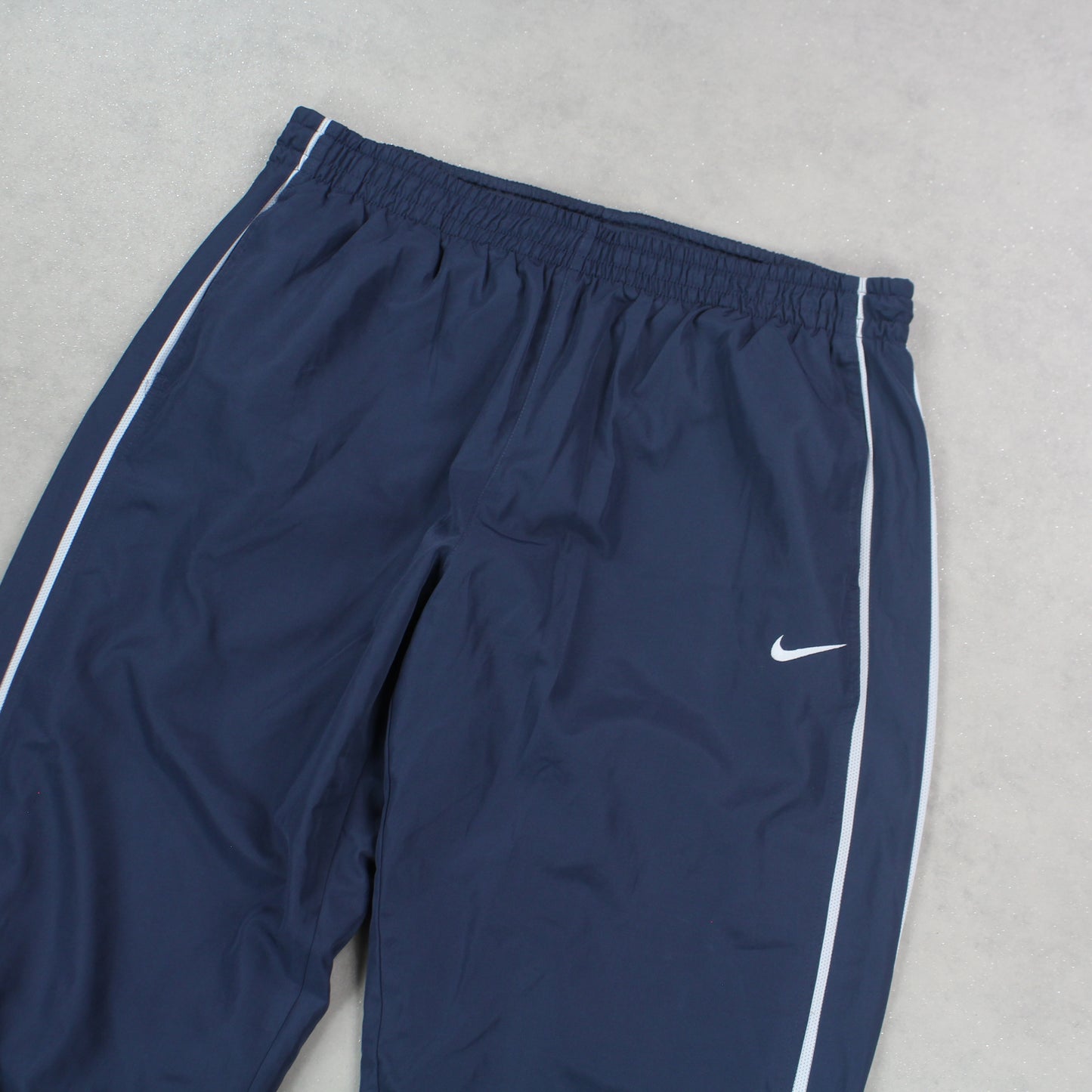 RARE 00s Baggy Nike Trackpants Blue - (L)