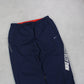 RARE 00s Nike Baggy Trackpants Navy - (L)