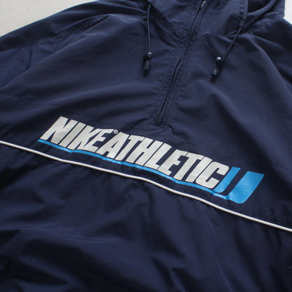RARE 2000s Nike Hooded Jacket Navy - (L)