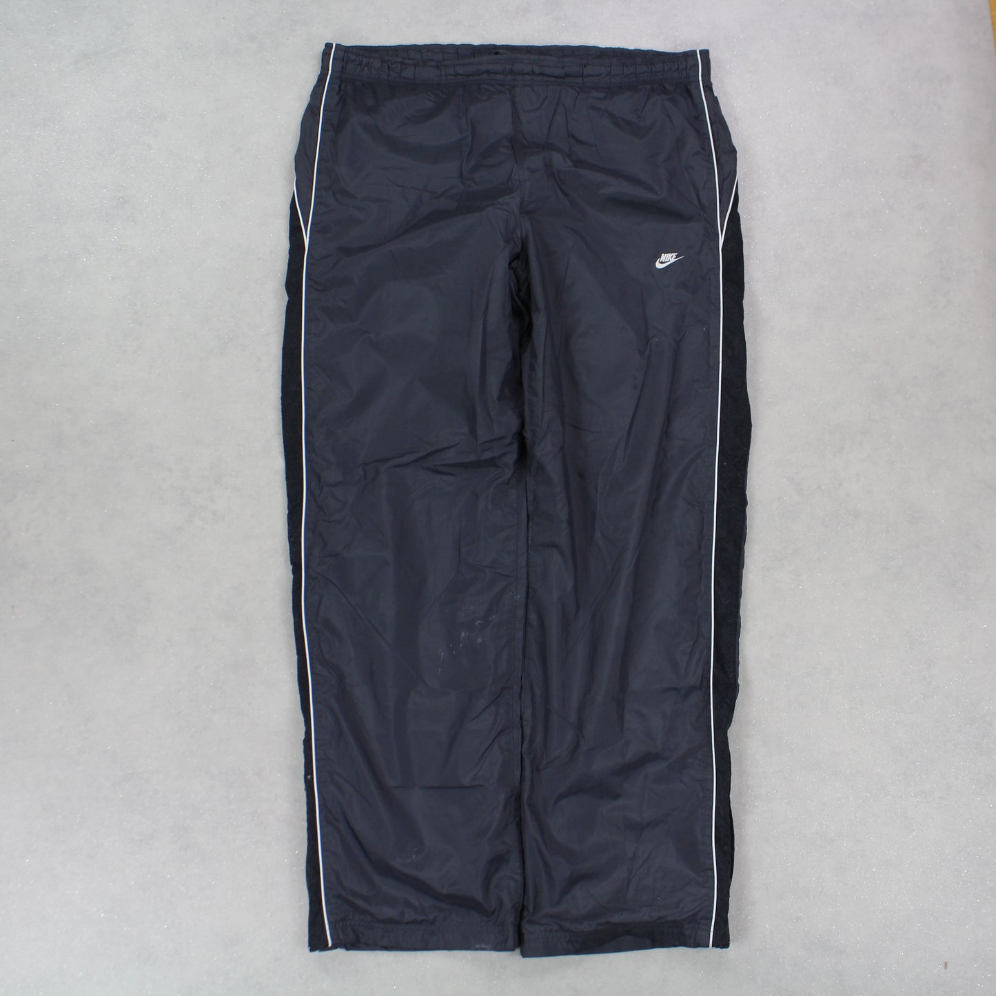 RARE Vintage 00s Nike Trackpants Grey - (XL)