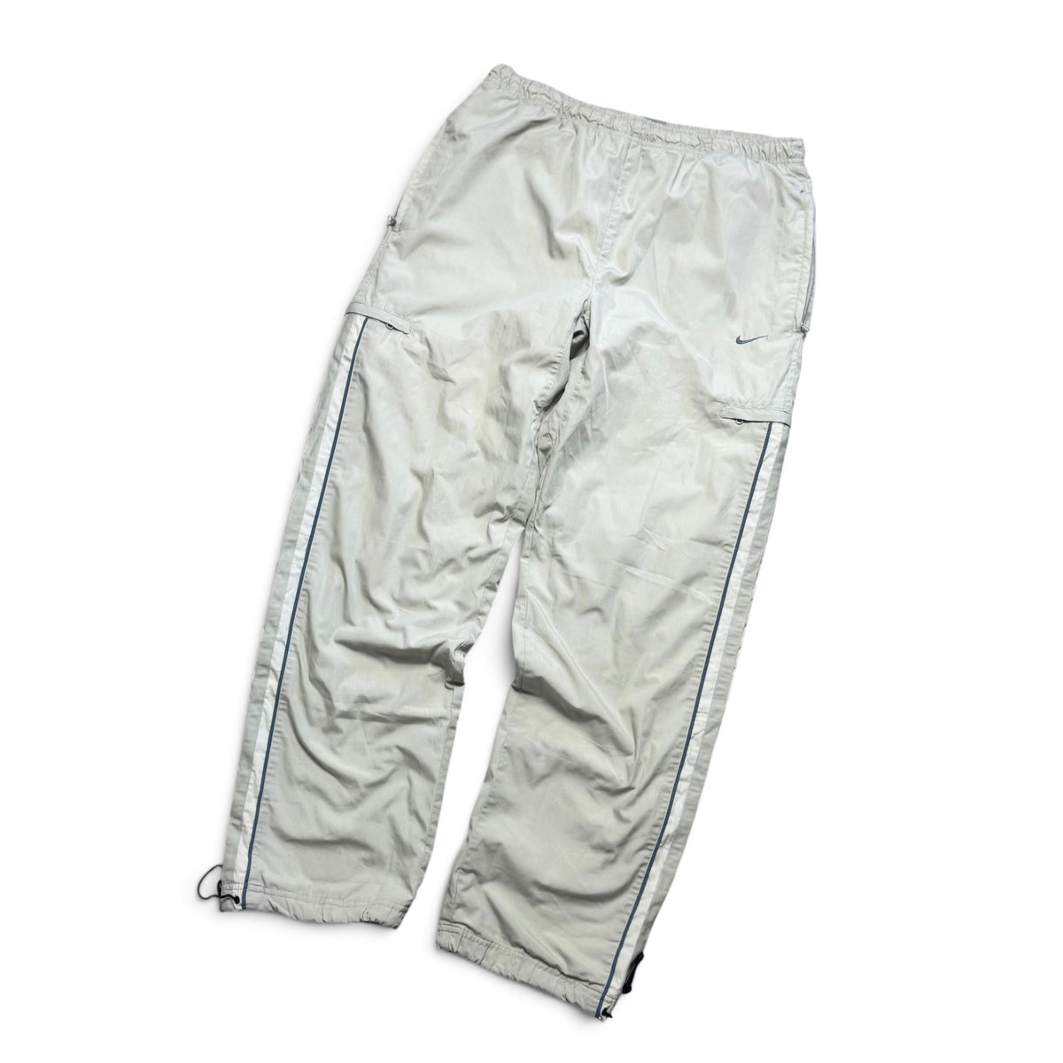 2000s Nike Trackpants Cream - (L)