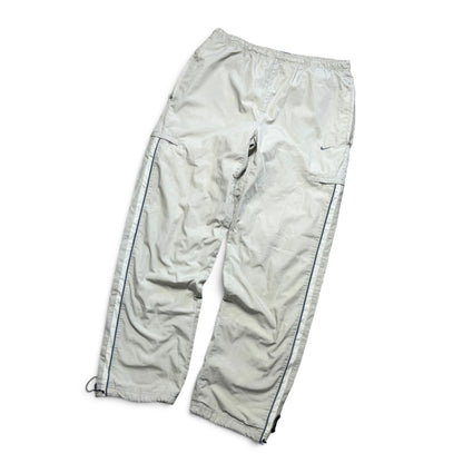 2000s Nike Trackpants Cream - (L)