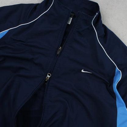 RARE 00s Nike Track Jacket Navy - (M)