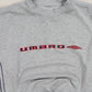 Vintage 00s Umbro Sweatshirt Grey - (S)