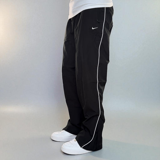 RARE 2000s Baggy Nike Trackpants Black - (M)