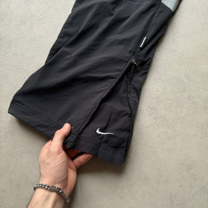 RARE 2000s Baggy Nike Trackpants Black - (L)