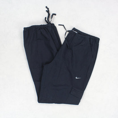 RARE Vintage 00s Nike Cargo Pants Black - (L)