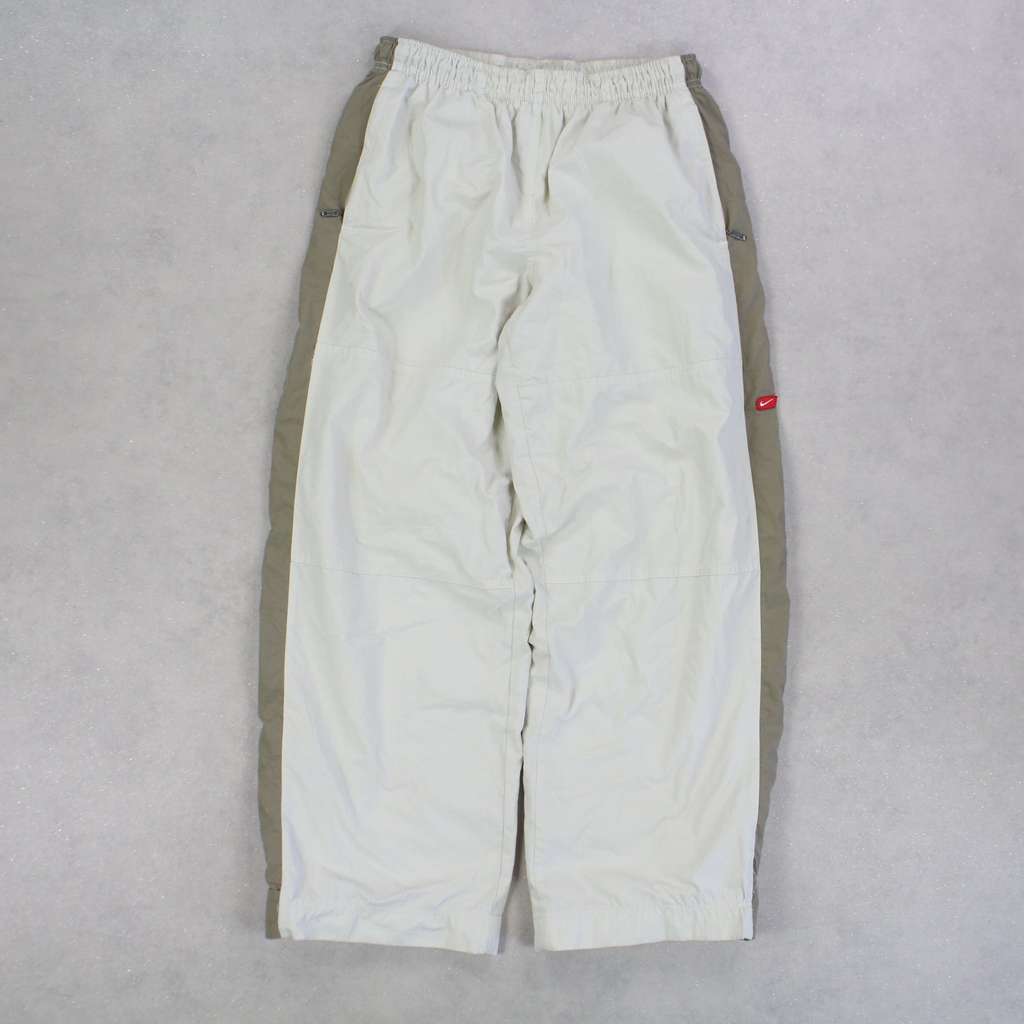 RARE 00s Nike Trackpants Cream - (S)