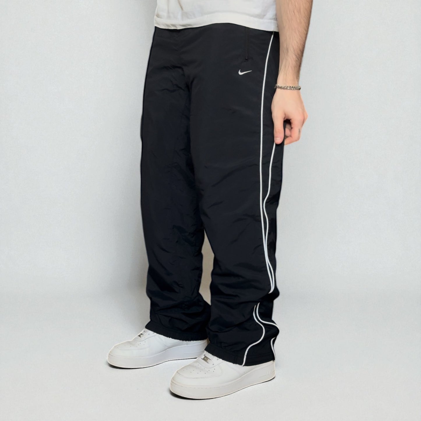 RARE 2000s Nike Trackpants Black - (M)