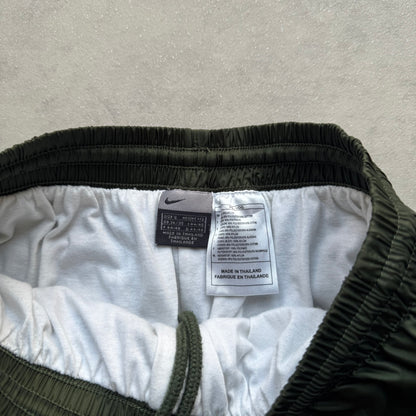 SUPER RARE 2000s Nike Trackpants Green - (S)