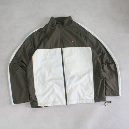 RARE 2000s Nike Track Jacket Green - (L)
