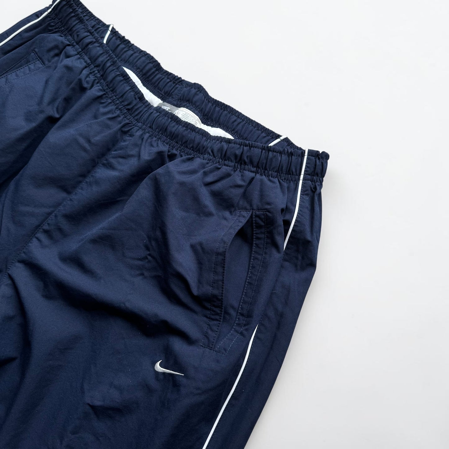RARE 2000s Baggy Nike Trackpants Navy - (M)