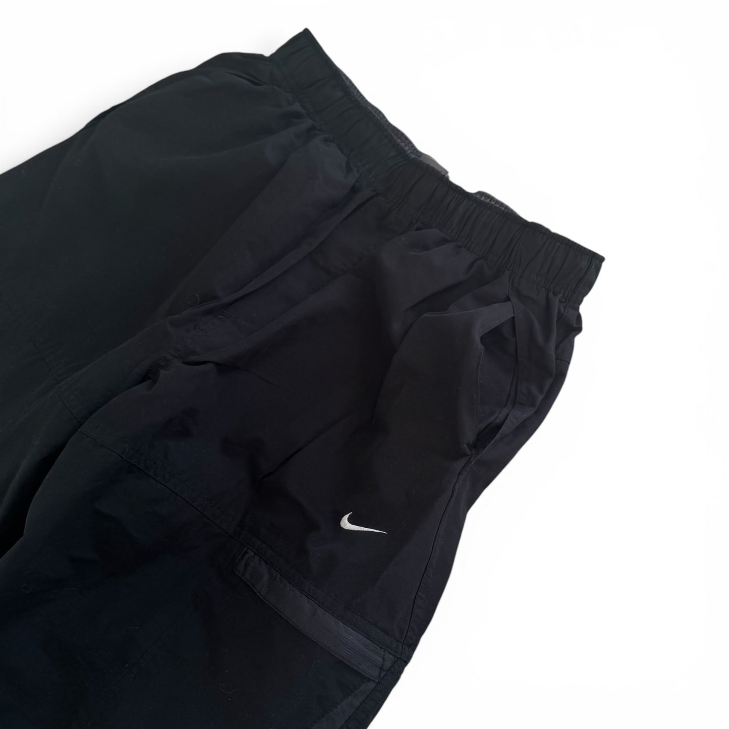 SUPER RARE 2000s Nike Air Max Trackpants Black - (S)