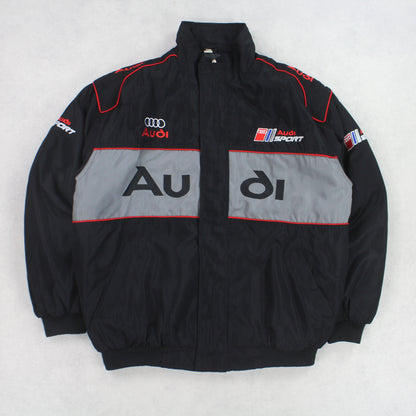 RARE Vintage 1990s Audi Racing Jacket Black - (L)