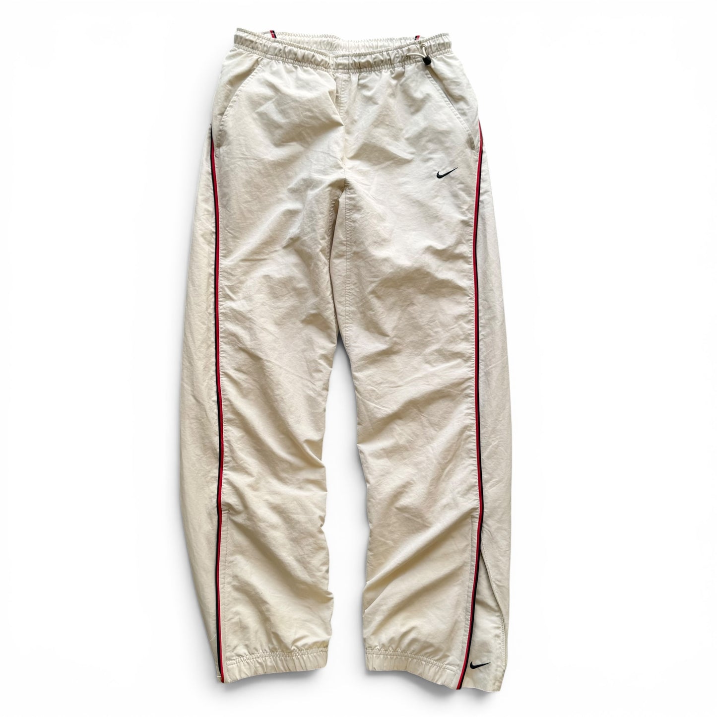 SUPER RARE 2000s Nike Trackpants Cream *PREMIUM* - (S)
