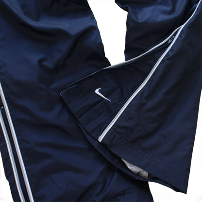 SUPER RARE 2000s Baggy Nike Trackpants Navy - (M)