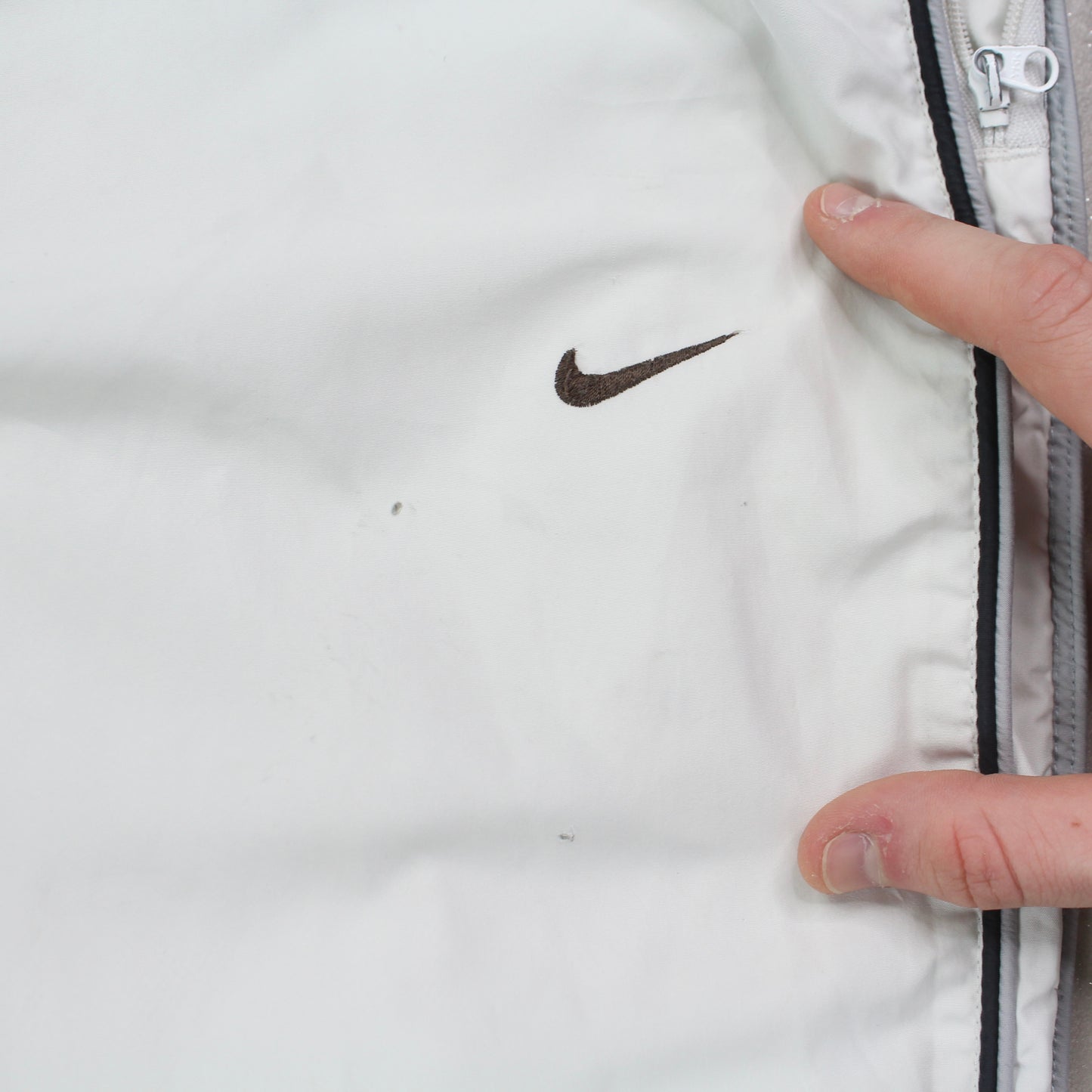 SUPER RARE 00s Nike Trackpants White - (S)