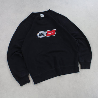 SELTENES Nike-Sweatshirt aus den 2000ern, Schwarz – (M)