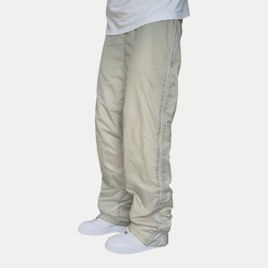 RARE 2000s Nike Trackpants Beige - (L)