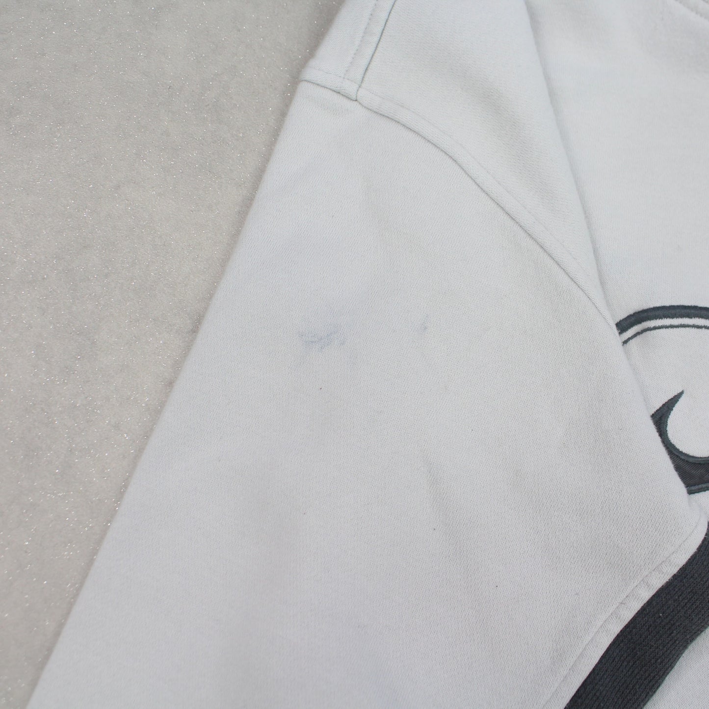 SUPER RARE Vintage 00s Nike Swoosh Sweatshirt Cream - (L)