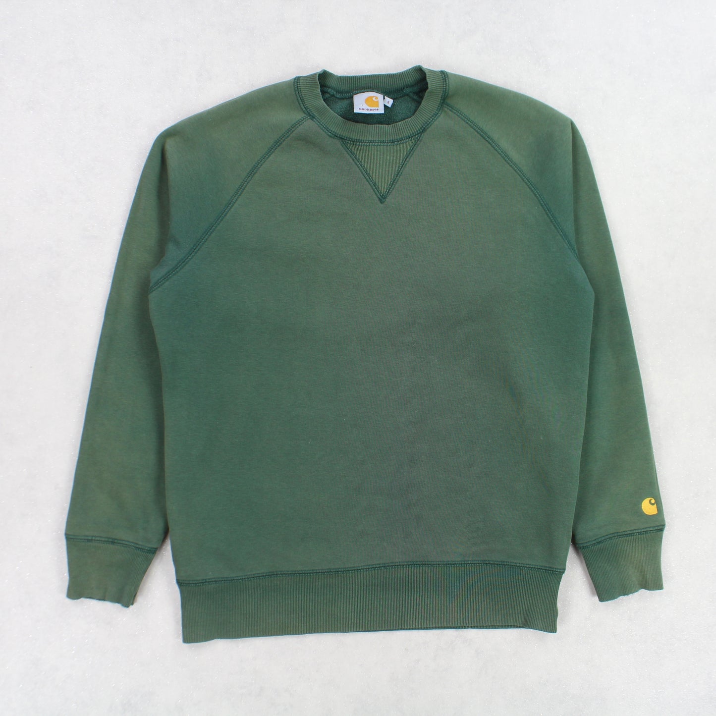 Vintage Carhartt Sweatshirt Green - (S)